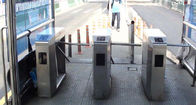 Akses Stainless Steel Tripod Turnstile NA drive motor Untuk Bus Station