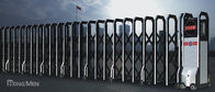 Railless Alluminum paduan bangunan Auto lipat gerbang anti-pendakian foto sel