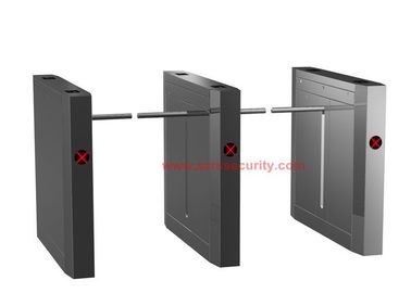 304 Stainless Steel Automatic Jatuhkan Arm Barrier Listrik Rfid Pedestrian Internet Kecepatan Turnstile