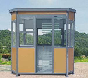 Kekuatan tinggi Aluminium Alloy Security Guard Pondok Daun, Portable Penjaga Shack