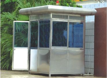 Kustom Portabel Stainless Steel Security Guard Pondok Daun, Sentry Box