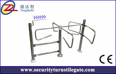 316 Stainless Steel Supermarket Turnstiles / Swing Turnstile Gerbang Mekanik