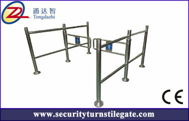 Panduan turnstile Pedestrian Barrier Gate dengan dorongan tangan Untuk Shopping Mall