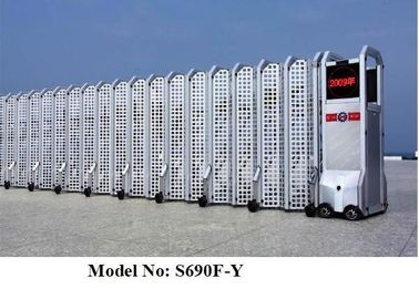Aluminium Alloy dilipat Retractable Listrik Folding Gates of Powder Coating