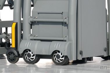 Tanpa rel Profil Tubular Otomatis Front Door Gerbang Retractable Dengan Keamanan IR Sensor