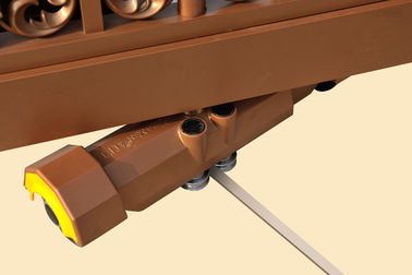 Tanpa rel Aluminium Alloy Telescopic Sliding gerbang Dengan EMO Tombol