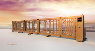Cerdas Remote kontrol otomatis teleskopik Sliding Gate untuk eksterior Stadium