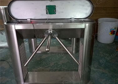 Keamanan yang tinggi IR Sensor Kontrol Tripod pintu putar 304 Baja Gerbang Stainless