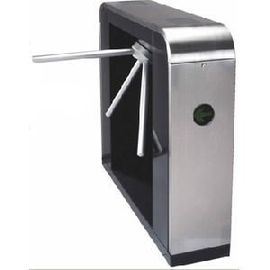 Keamanan Sepenuhnya otomatis Tripod Turnstile Gerbang Kompatibel Bar Code Turnstile