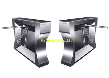 Fingerprint IR Sensor Tripod Turnstile Gerbang Dengan Stainless Steel Casing Gerbang