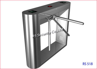 Heigh Keamanan Tripod Turnstile Gerbang Dengan Pembaca Sidik Jari Access Entrance