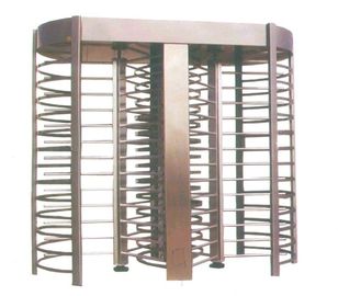 304 Stainless Steel 2 Lane penuh Tinggi pintu putar Satu Atau Dua Way Opsional berkisar 2300mm Tinggi