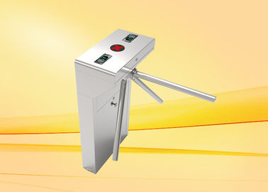Stainless steel Tripod Turnstile, turnstile tinggi pinggang untuk kontrol akses pejalan kaki