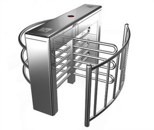 Stainless Baja Biometric Penuh Tinggi Turnstile Dengan LED Display Untuk Apartemen