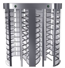 Indoor satu arah Direction Penuh Tinggi Turnstile dengan Tabung Stainless Steel untuk Stasiun Bus