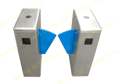 Cerdas 304 Stainless Steel Blue Wing Turnstile Dengan Kontrol Sensor IR
