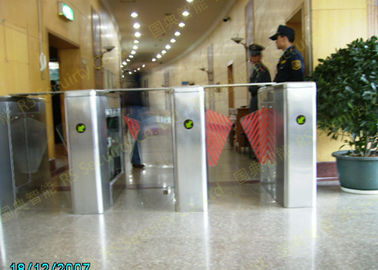 Cerdas 304 Stainless Steel Blue Wing Turnstile Dengan Kontrol Sensor IR