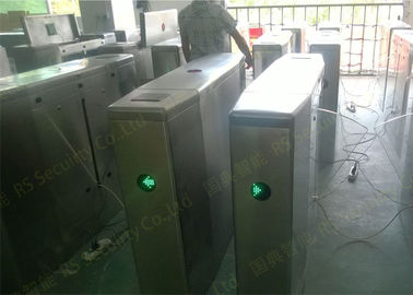 Station Dua Saluran Flap Barrier Gate IR Sensor Cerdas Pedestrian Sistem