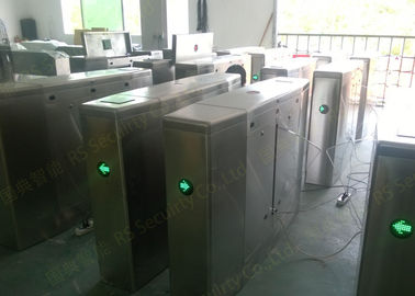 Station Dua Saluran Flap Barrier Gate IR Sensor Cerdas Pedestrian Sistem