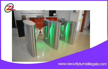 Gerbang Turnstile Pedestrian dengan Kartu ID Sidik Jari Tiket atau Kontrol Barcode untuk Stasiun Metro