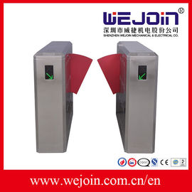 Penuh otomatis Flap Barrier Gate 110V / 220V Dengan 304 Stainless Steel