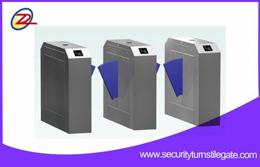 Stainless Steel Turnstile Flap Barrier Gate Sistem Masuk Rfid AC220V ± 10V