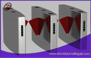 Full Automatic Falp Barrier Gate, Handicap Lane Flap Turnstile dengan Sistem Smart Card