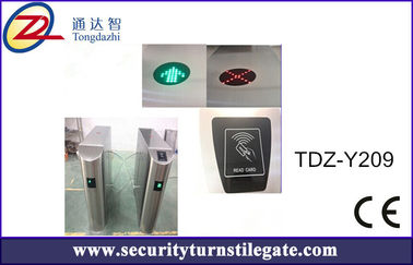 Sistem Tiket Barcode Bidirectional Flap Barrier Gate RFID Turnstile Untuk Museum