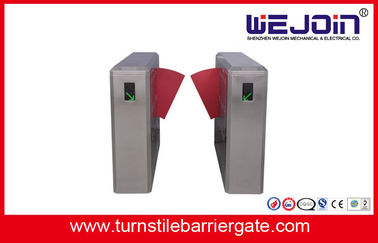 900mm Keamanan Flap Barrier Turnstile Masuk Sistem Bi - arah Dalam Paduan Aluminium