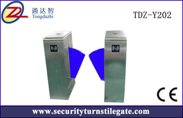 Flap Turnstile Barrier Gate kecepatan tinggi dengan sistem keamanan, 600 * 300 * 1000 mm