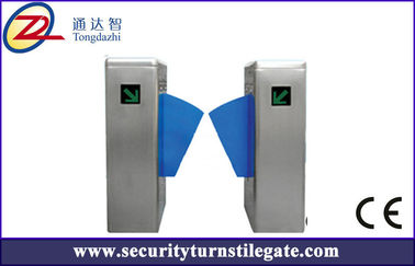 Flap Turnstile Barrier Gate kecepatan tinggi dengan sistem keamanan, 600 * 300 * 1000 mm