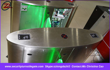 Sistem Rfid gerbang masuk penghalang flap, tap pintu masuk jari sidik jari untuk bioskop