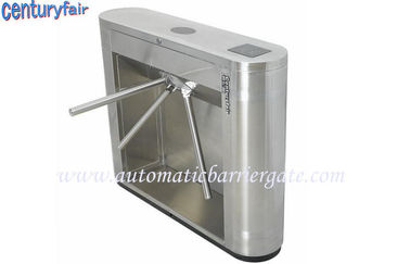 Stainless Steel Tripod Turnstile gerbang untuk Supermarket waktu kehadiran
