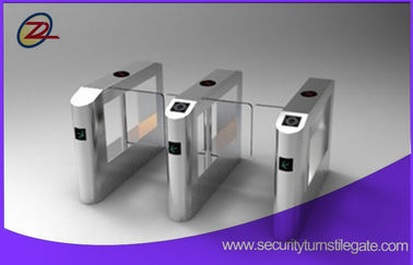 Stainless Steel Gerbang Swing Penghalang Akses Kontrol Untuk Bank Entrance