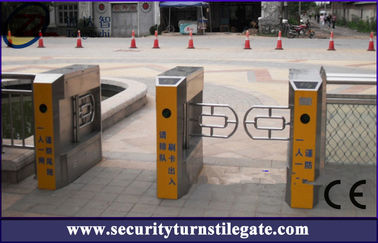 Durable Automatic Swing Barrier Gate Pedestrian Turnstile CE Disetujui