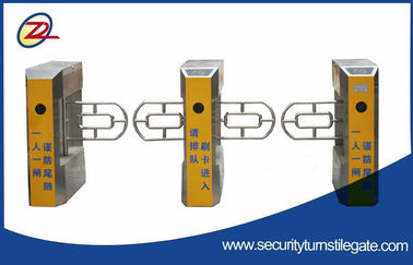 Durable Automatic Swing Barrier Gate Pedestrian Turnstile CE Disetujui
