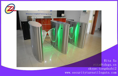 Stainless Steel Flap Barrier gate LED akses cahaya controler, kartu RFID
