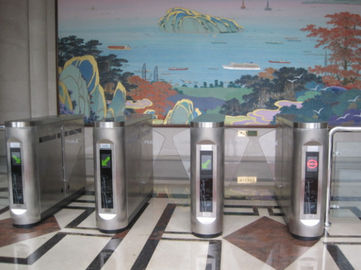 Retractable Flap Barrier pintu putar 100W Dengan IC / EM Kartu