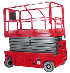 6m Landasan Tinggi Diri Propelled Scissor Lift dengan Perpanjangan Landasan
