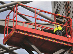 6m Landasan Tinggi Diri Propelled Scissor Lift dengan Perpanjangan Landasan