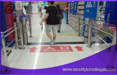 Kecepatan Tinggi Gerbang Supermarket Turnstiles Swing Gate Entrance Turnstiles