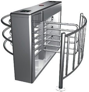 0.2s RS485 Stainless Steel Tube Otomatis Rotasi Penuh Tinggi Turnstile Untuk Subway
